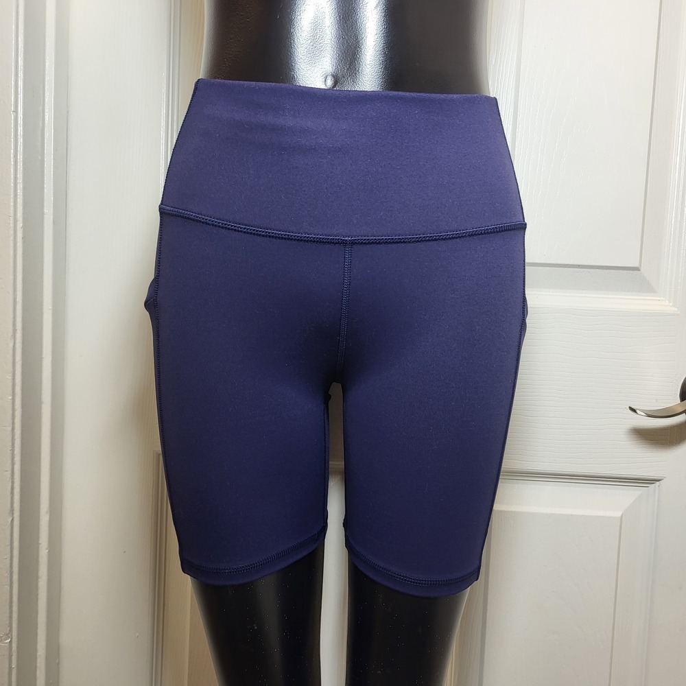 Fabletics Women's High Waisted On-The-Go 6" Navy Blue Size‎ Small-Brand New!